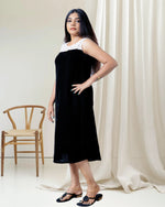 Load image into Gallery viewer, Black Velvet Sleeveless Kurti for Women β Party & Evening Wear by Stanwells Designs