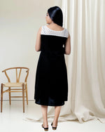 Load image into Gallery viewer, Black Velvet Sleeveless Kurti for Women β Party & Evening Wear by Stanwells Designs