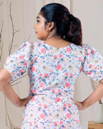Load image into Gallery viewer, Floral Printed Linen Cotton Kurti for Women β Occasion & Festive Wear by Stanwells Designs