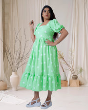 Pista Green Polka Dot Kurti for Women – Casual & Daily Wear by Stanwells Designs